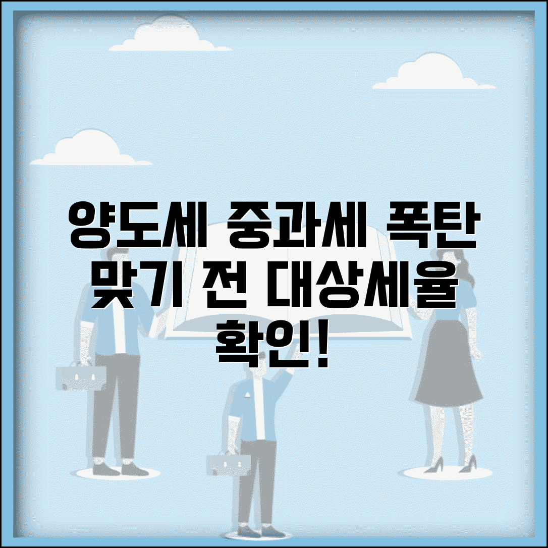 양도세 중과세 적용 | 양도소득세 중과세 대상과 세율