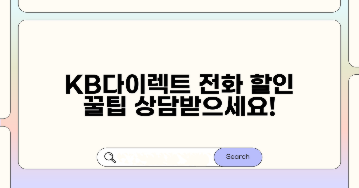 KB다이렉트 전화 할인 상담
