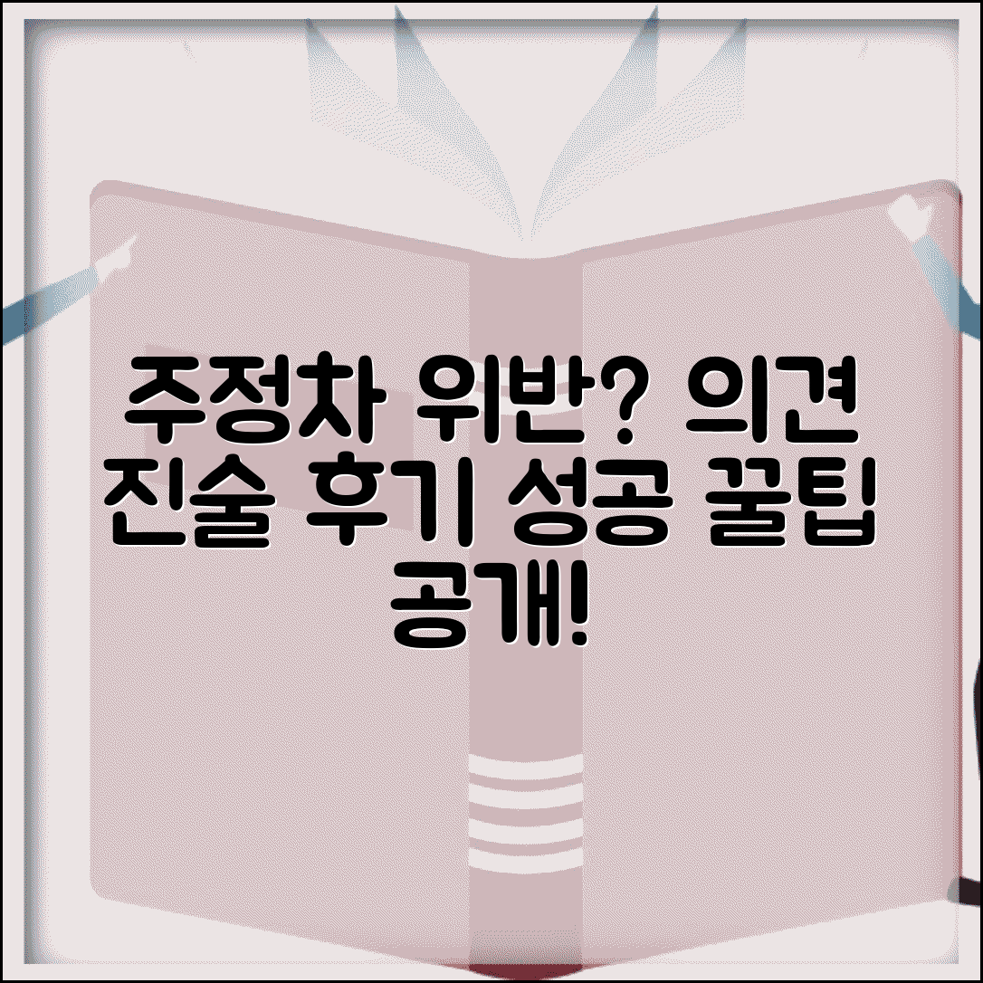 주정차위반 의견진술 후기 디시 | 온라인 커뮤니티 의견진술 경험담과 팁 공유