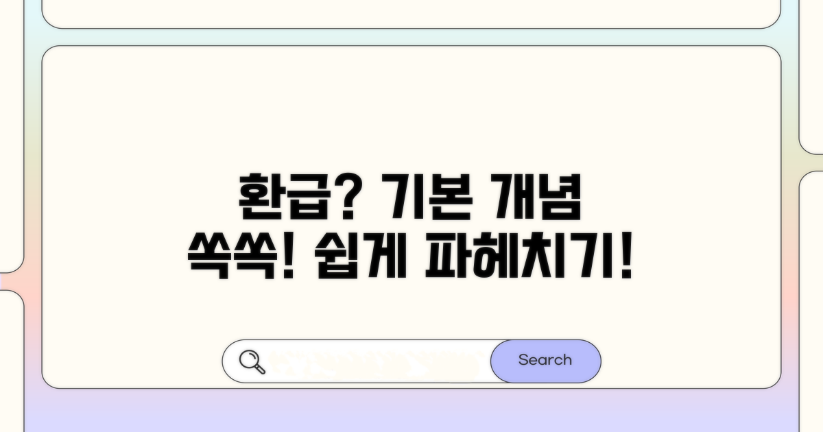 환급, 무엇일까요? 기본 개념 이해
