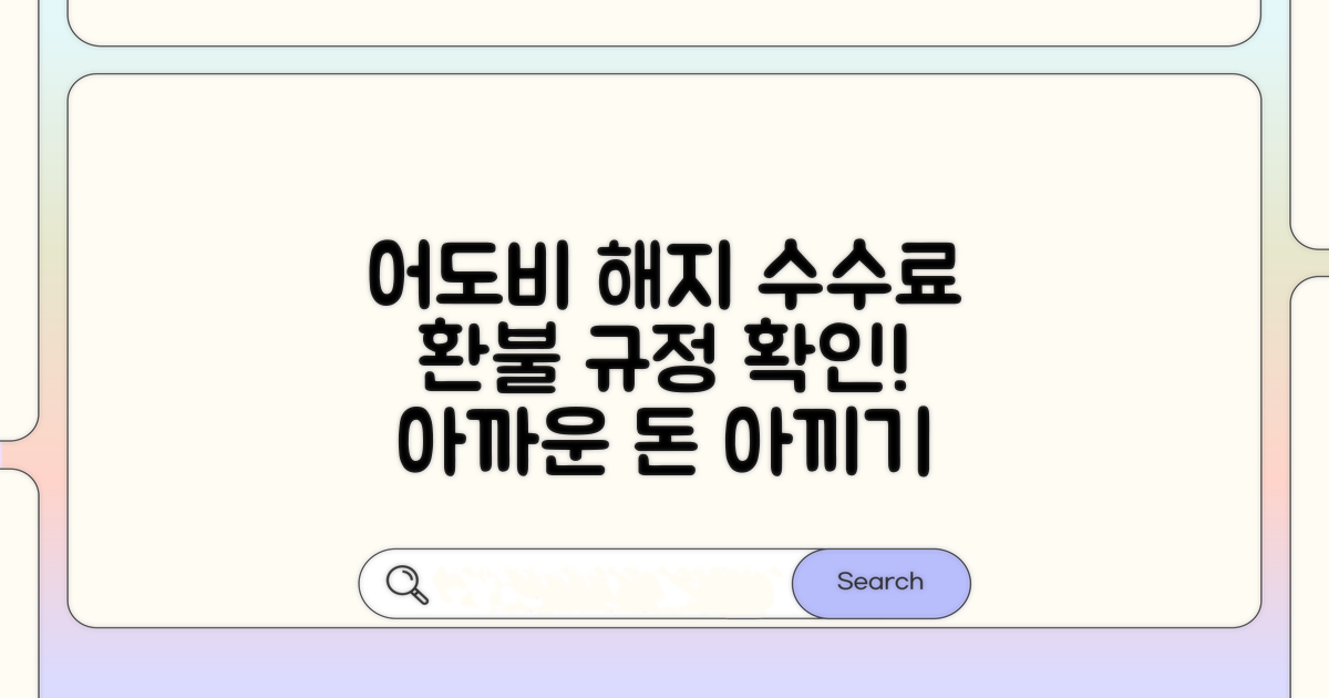 어도비 구독 해지 수수료 알아보기