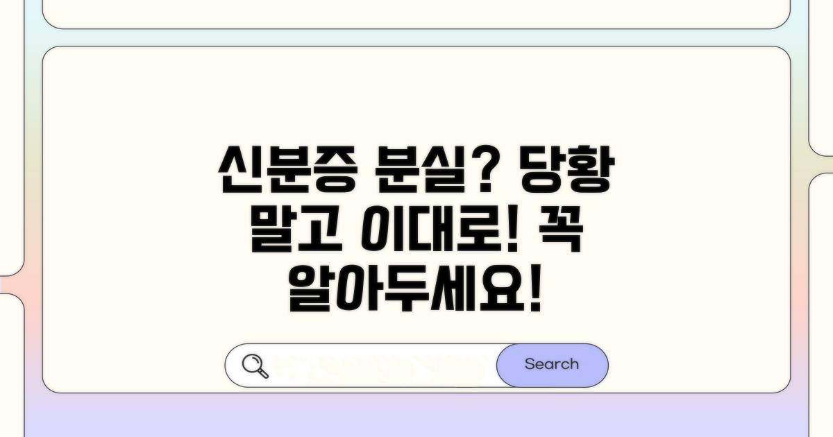 신분증 분실 시 대처법과 주의점