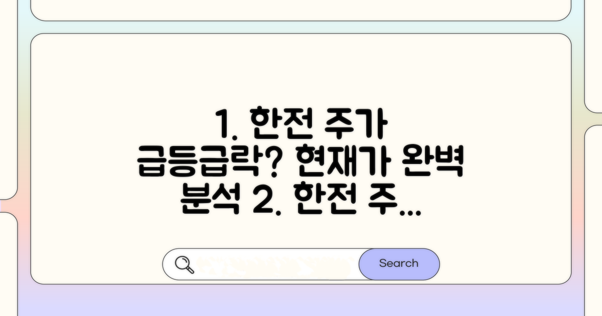 한전 주가 현재가 완벽 분석
