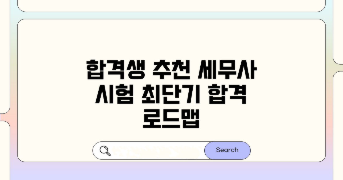 합격생 추천 세무사 시험 준비 로드맵