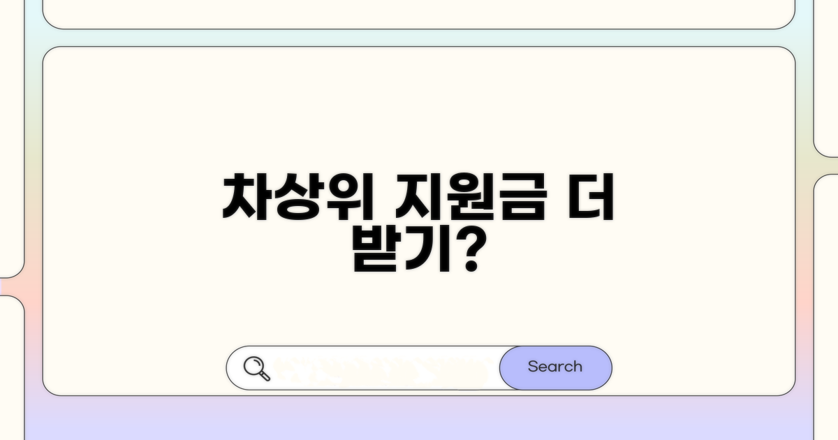 차상위 계층 지원금, 더 받을 수 있을까?