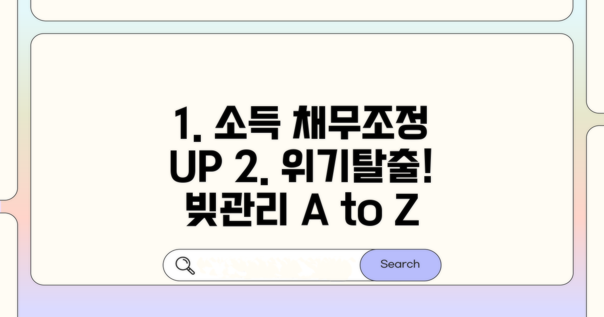 소득 감소 시 채무조정 유지 전략