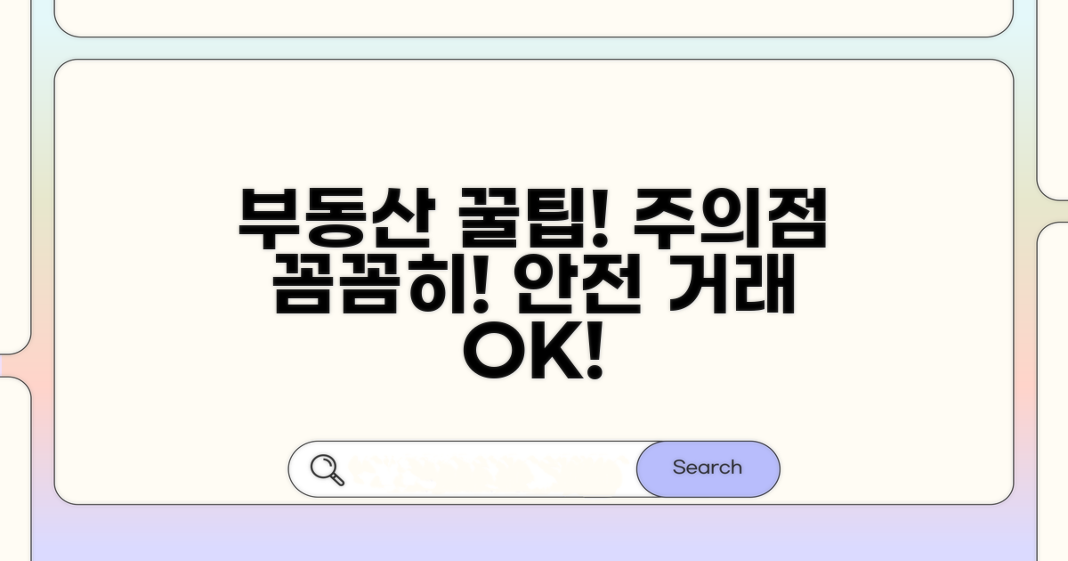 부동산 거래 시 유의점과 꿀팁