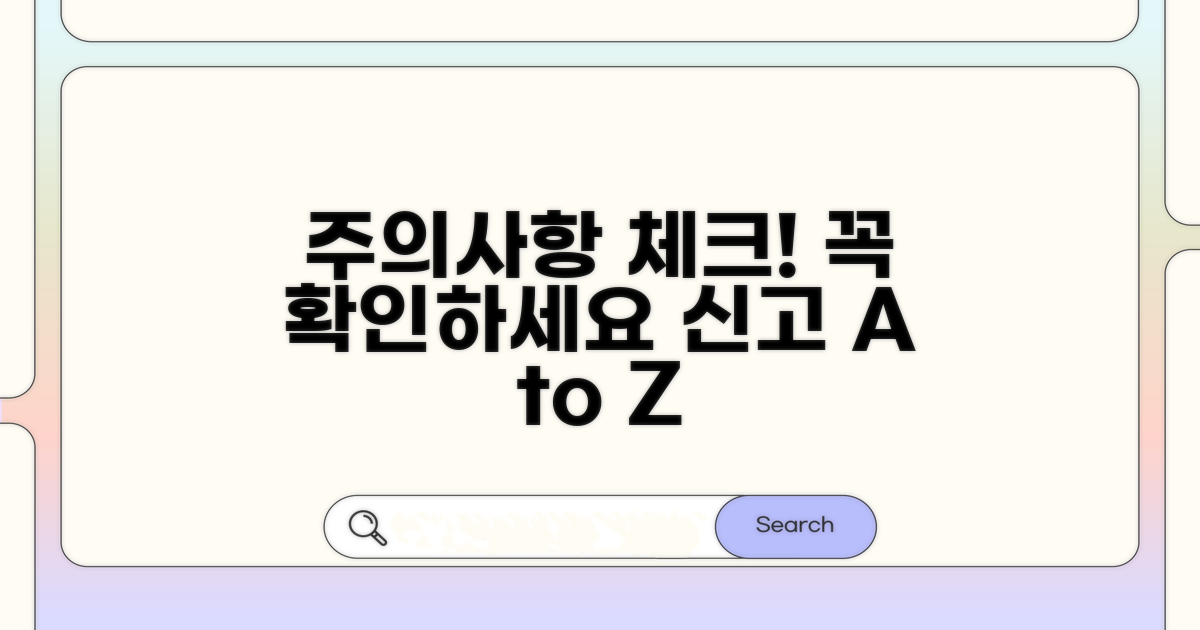 신고 시 주의사항 체크리스트