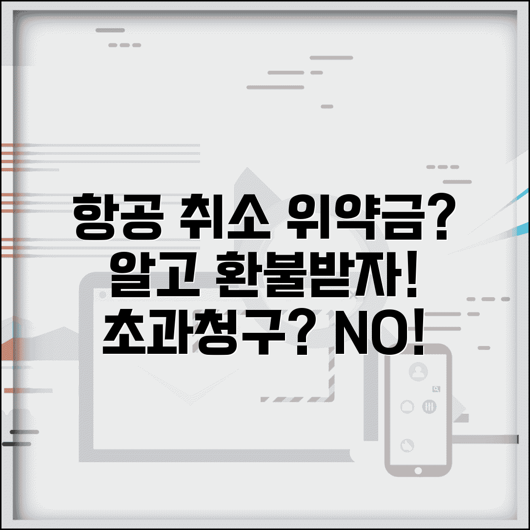 항공 취소 위약금 계산법 | 항공권 가격대비 비율과 초과청구 대응요령 총정리