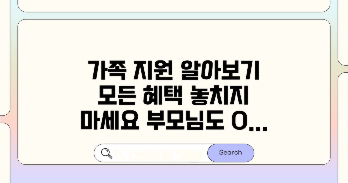 가족 지원 프로그램 이용 방법