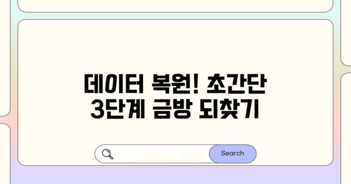 데이터 복원, 쉬운 단계별 방법