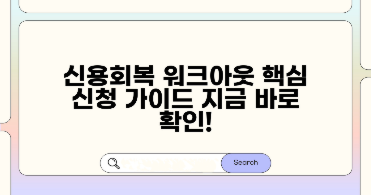 신용회복위원회 워크아웃 신청 가이드
