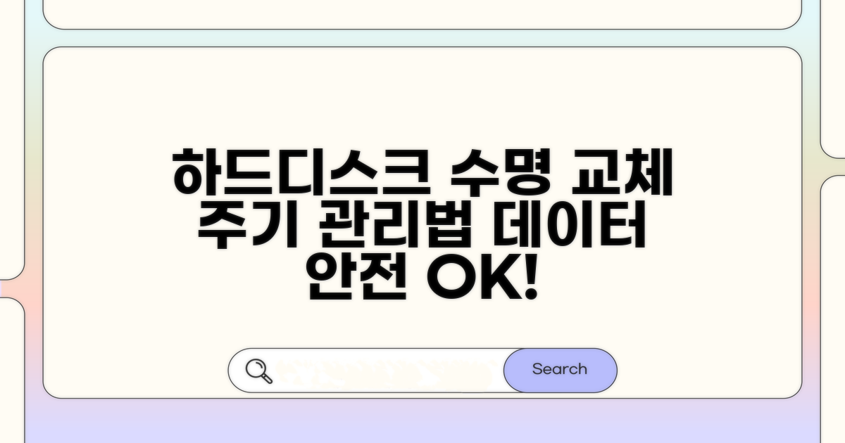 하드디스크 교체 주기와 관리