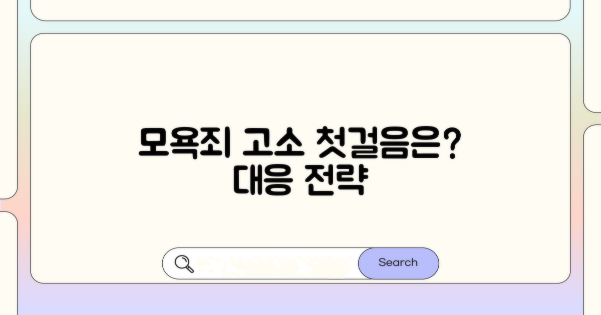 모욕죄 고소 대응, 첫걸음은?