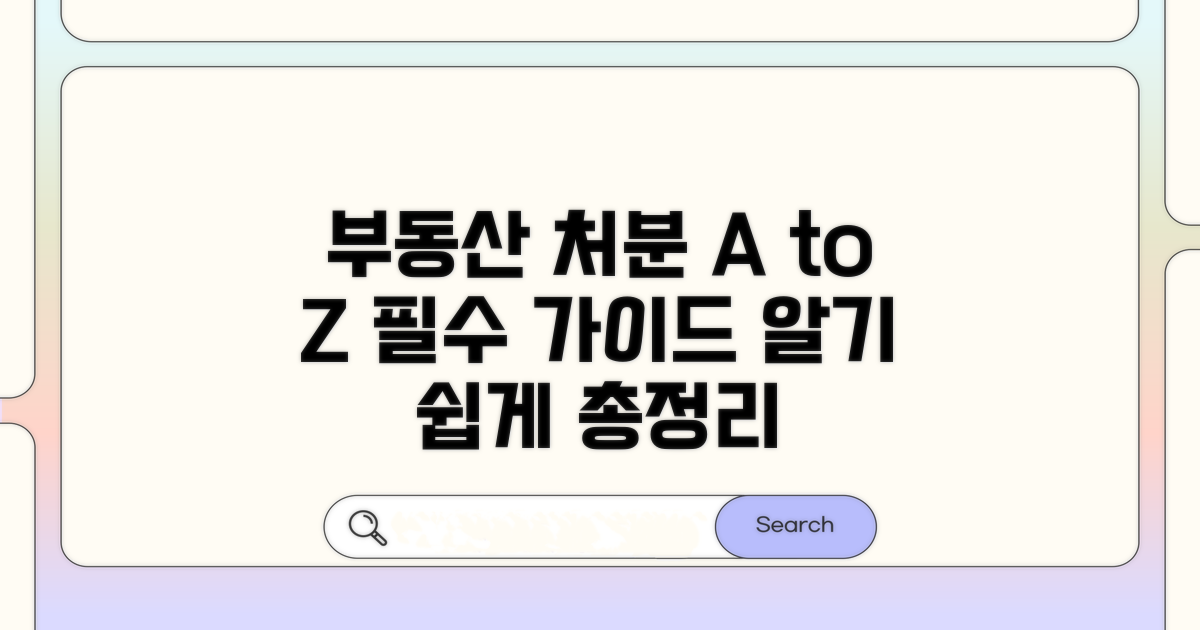 부동산 처분 절차 상세 가이드