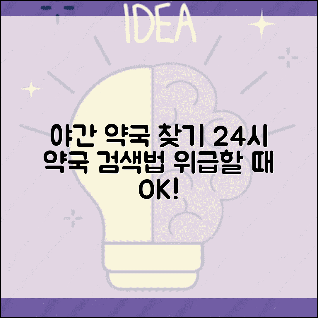 야간약국 찾는 방법 | 지역별 24시간 운영 약국 검색법 총정리