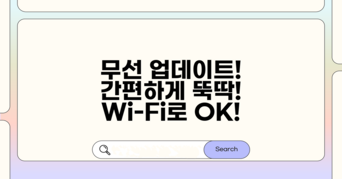 무선 연결로 간편하게 업데이트하기