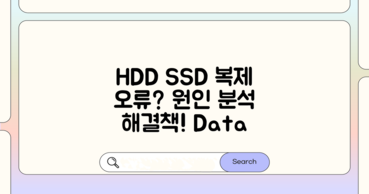 HDD SSD 복제 오류 원인 분석