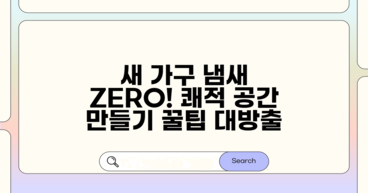 쾌적한 공간, 새 가구 냄새 관리 꿀팁