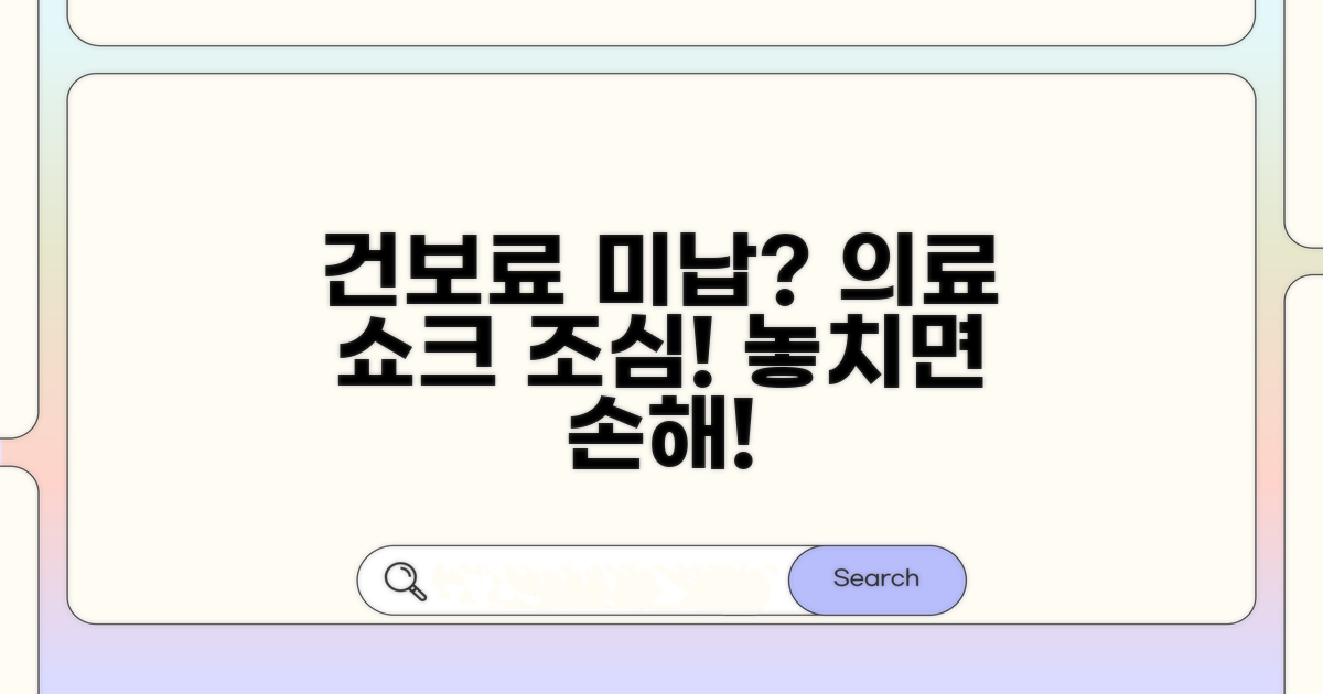 미납 건보료, 의료 쇼크 주의보