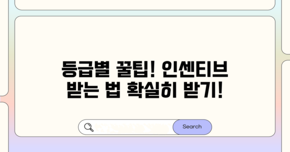 등급별 인센티브 받는 방법