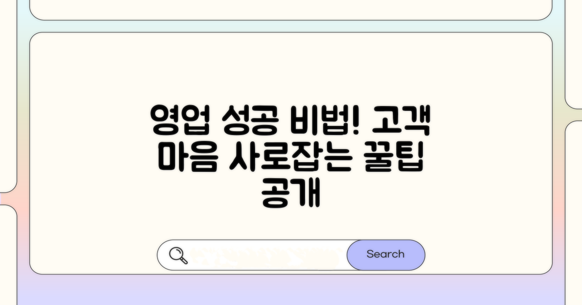 성공적인 영업을 위한 꿀팁