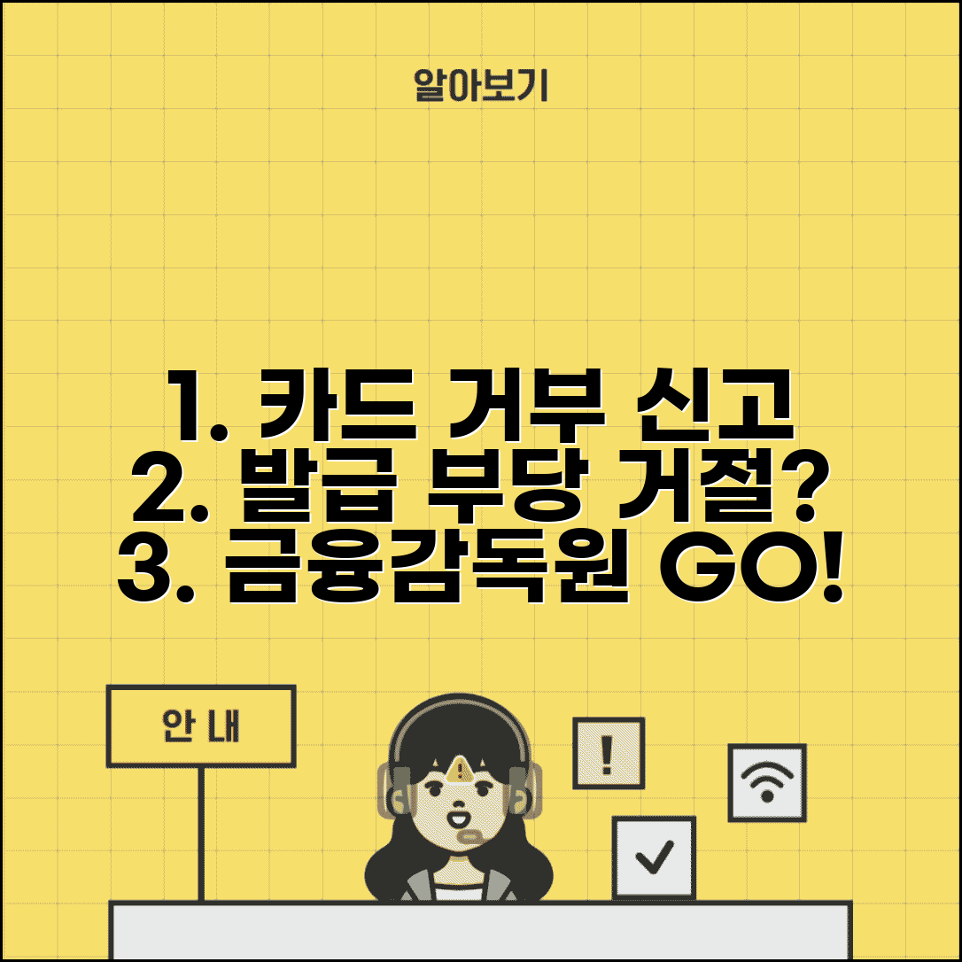 카드 발급 거부 신고 | 신용카드 발급 부당 거절 금융감독원 신고