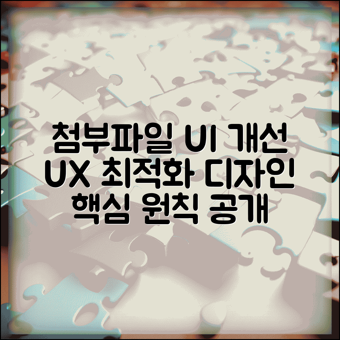 첨부파일 UI 개선 방법 | 사용자 경험 최적화 디자인 원칙
