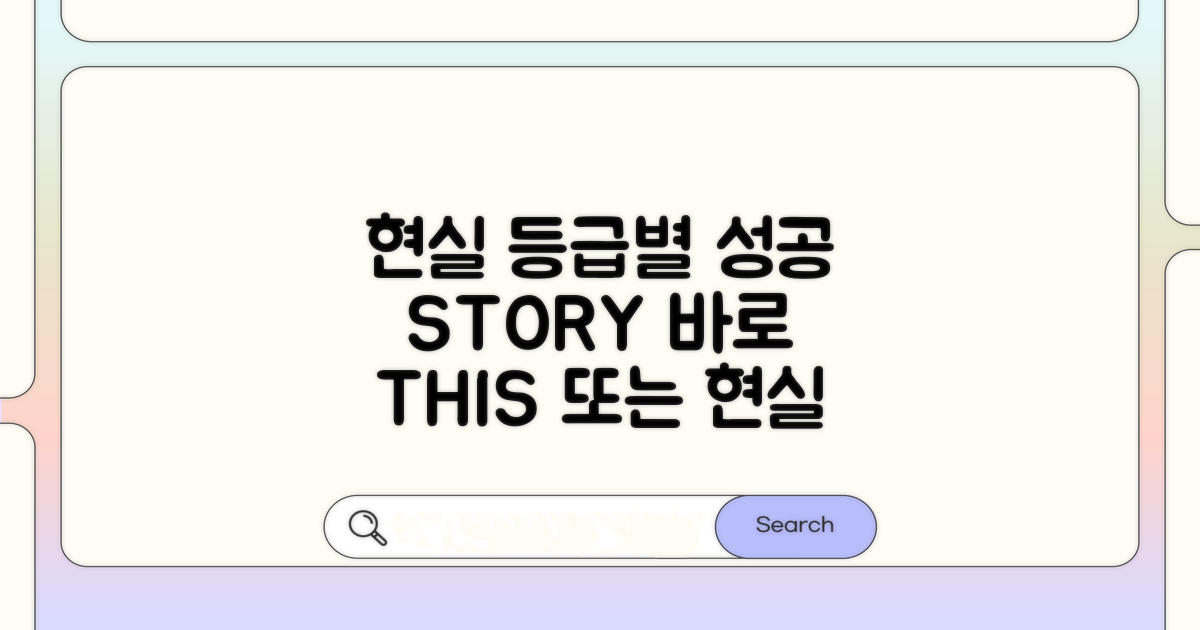 현실 등급 따른 성공 사례