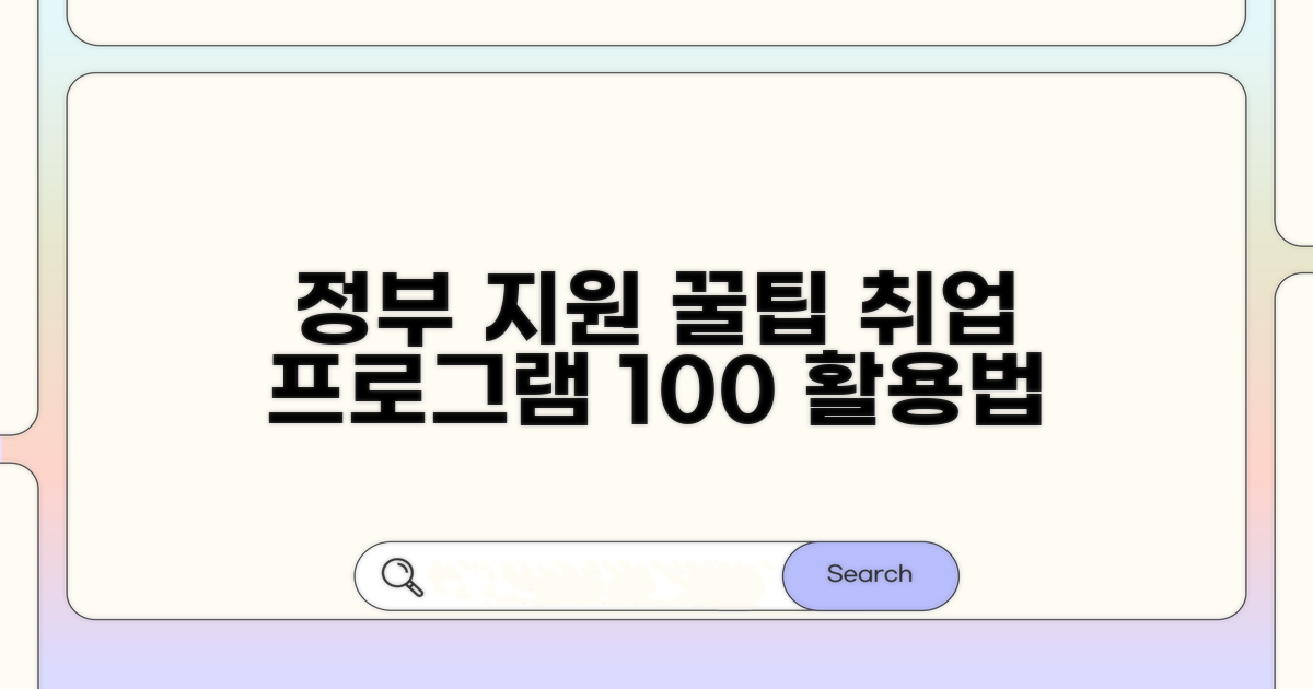 정부 지원과 취업 프로그램 활용법