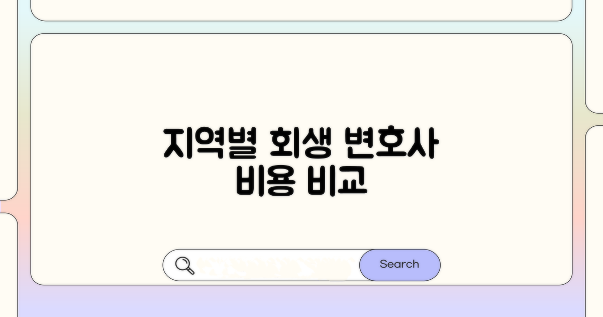 지역별 개인회생 변호사 비용 비교