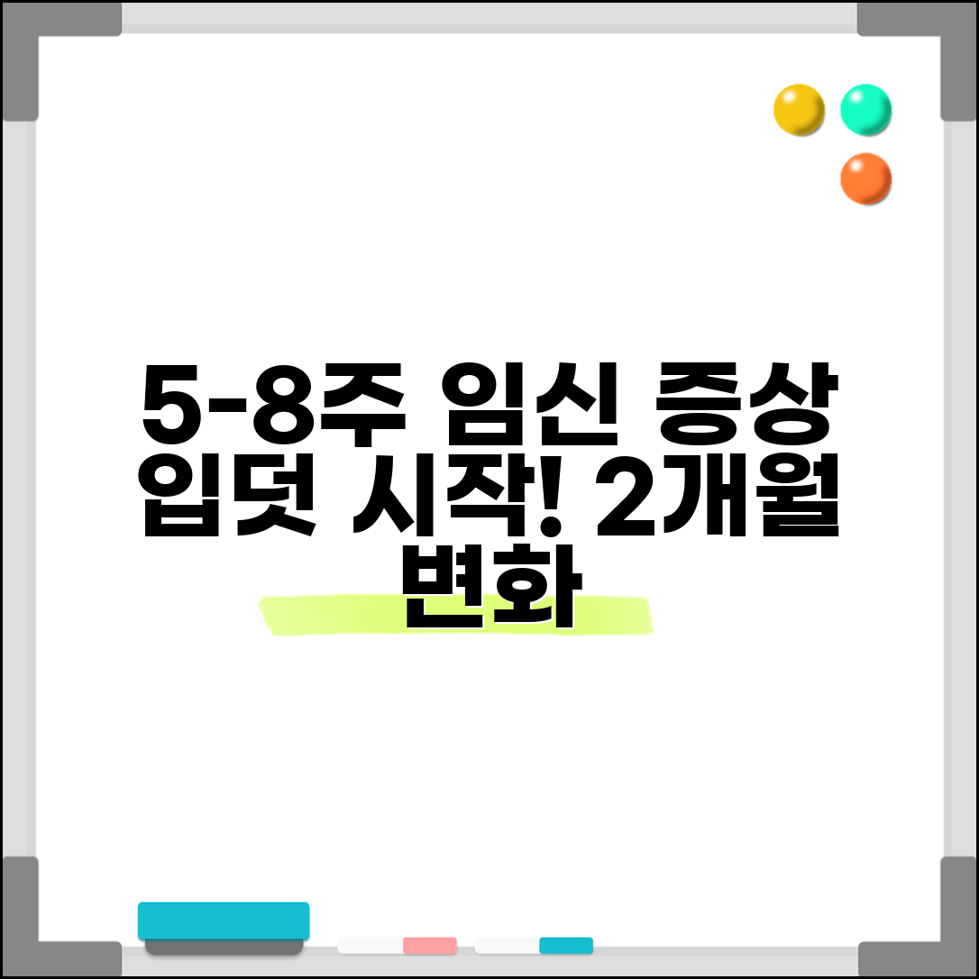 임신 5주 6주 7주 8주 증상 입덧 시작 | 임신 2개월 증상 변화