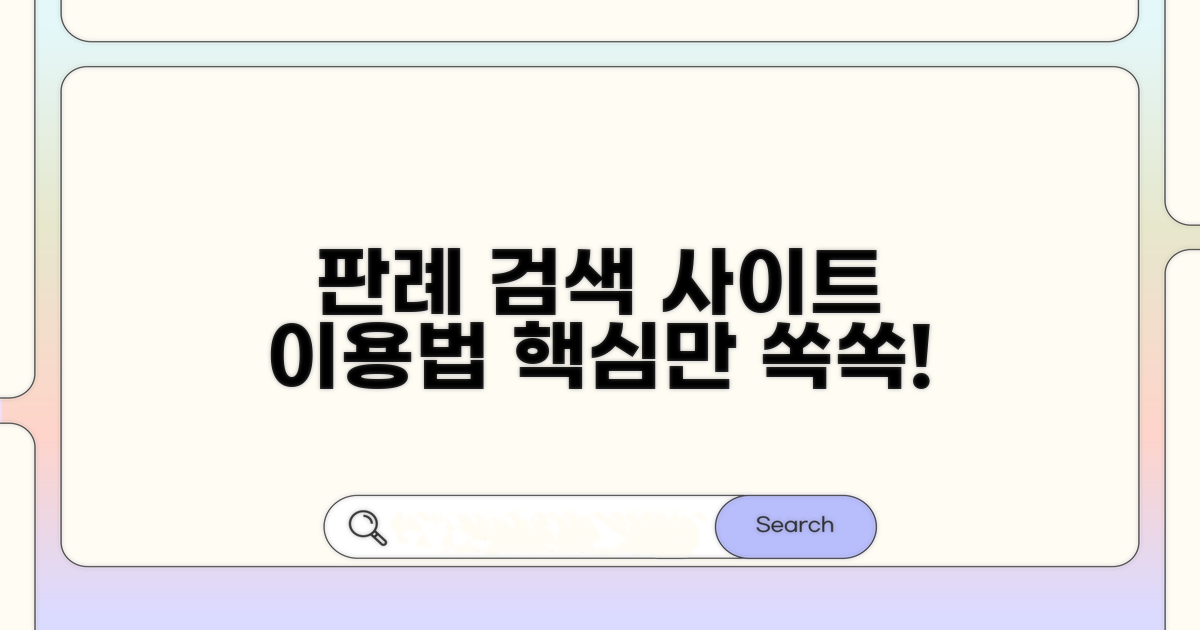 판례 검색 사이트 접속 및 이용 안내