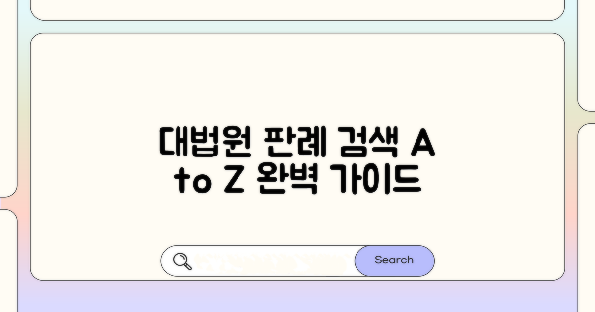 대법원 판례 검색 방법 완벽 가이드