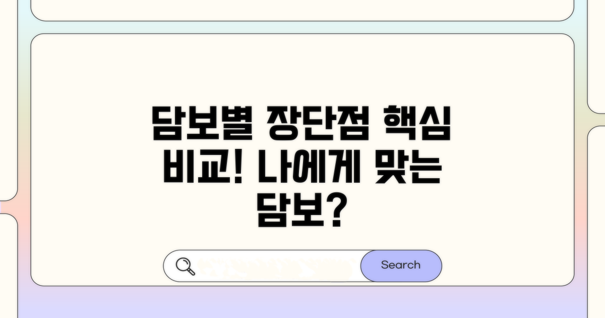담보 종류와 장단점 비교