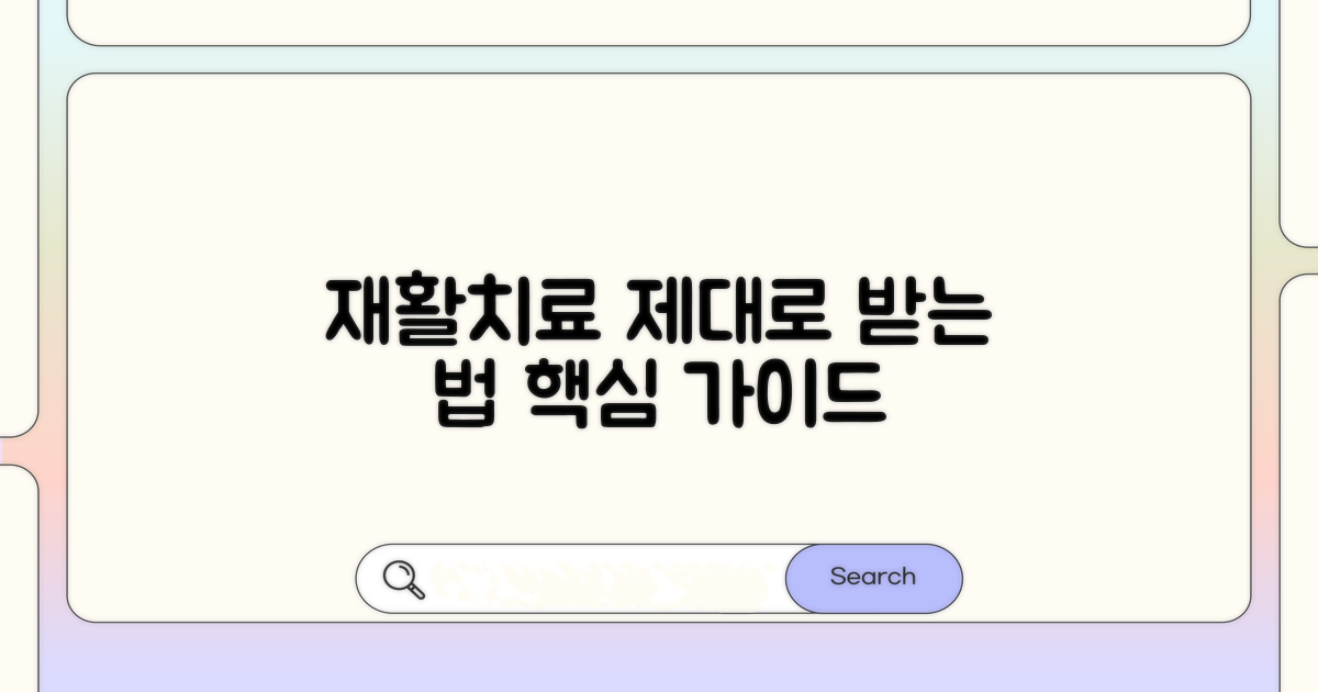 재활치료, 제대로 받으려면?