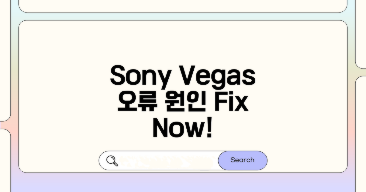 Sony Vegas 렌더링 오류 주요 원인