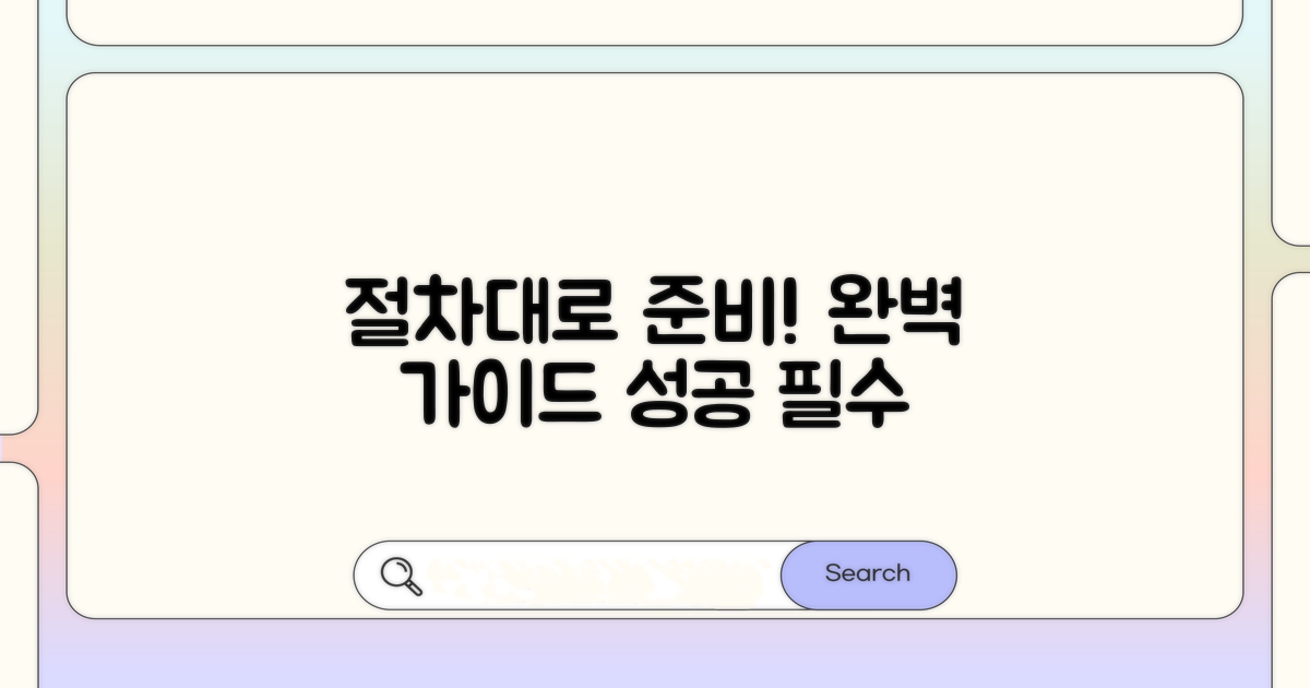 정해진 절차대로 준비하기