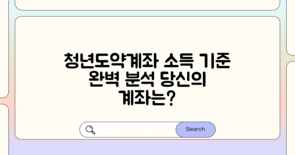 청년도약계좌 소득 기준 완벽 분석