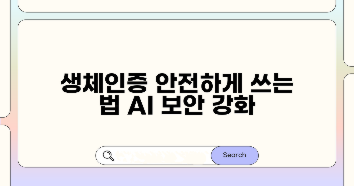 생체인증, 안전하게 사용하는 법