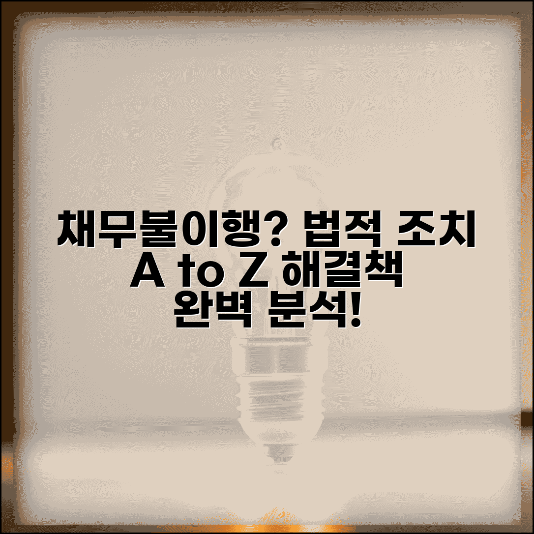 채무불이행 대처법 | 채무불이행 시 법적 조치와 해결방안