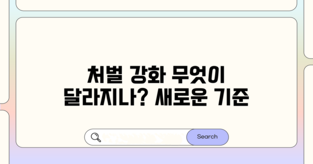 처벌 강화, 무엇이 달라지나?