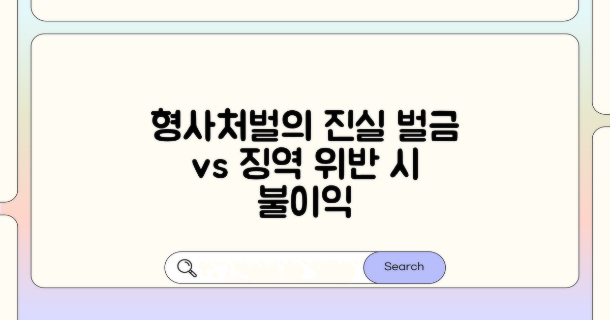 위반 시 형사처벌: 벌금형과 징역형