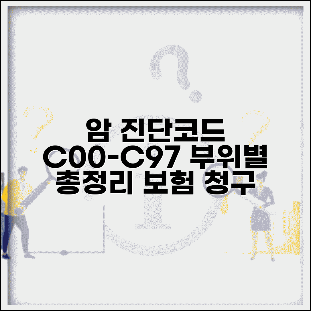 각종 암 진단코드 C00~C97 부위별 총정리 | 보험 청구 필수 지식