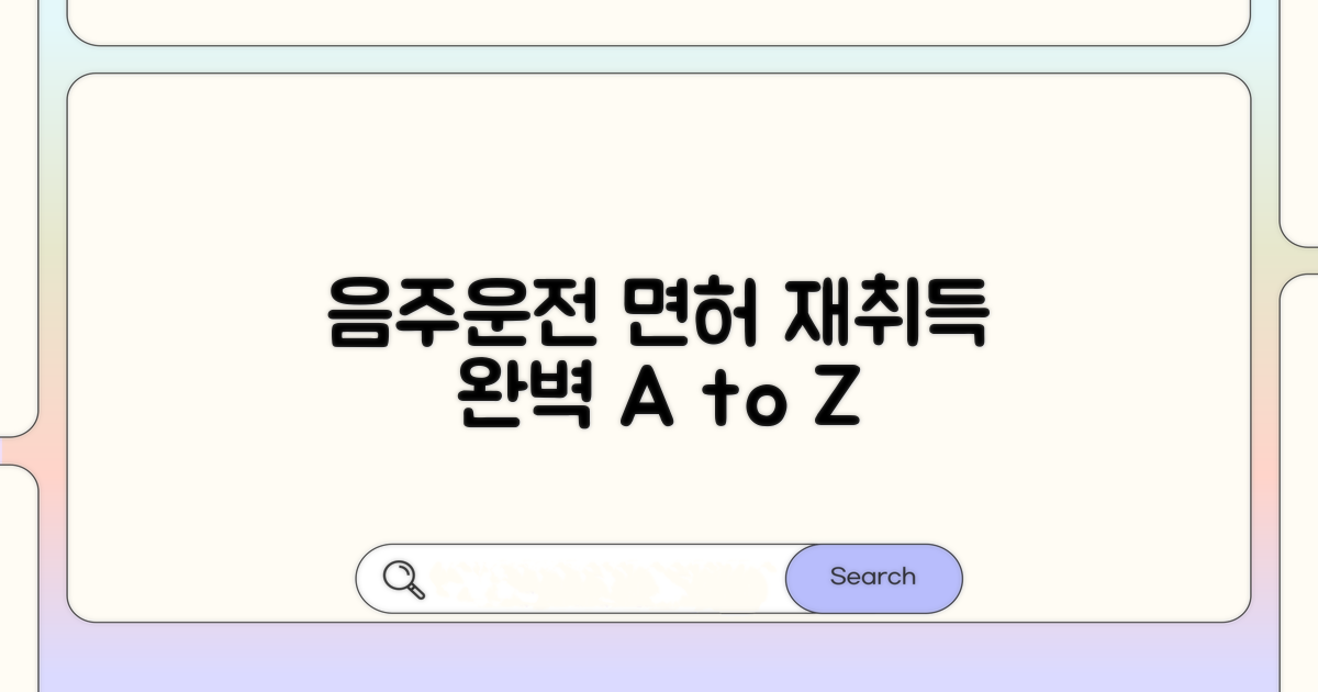 음주운전 재취득 절차 완벽 가이드