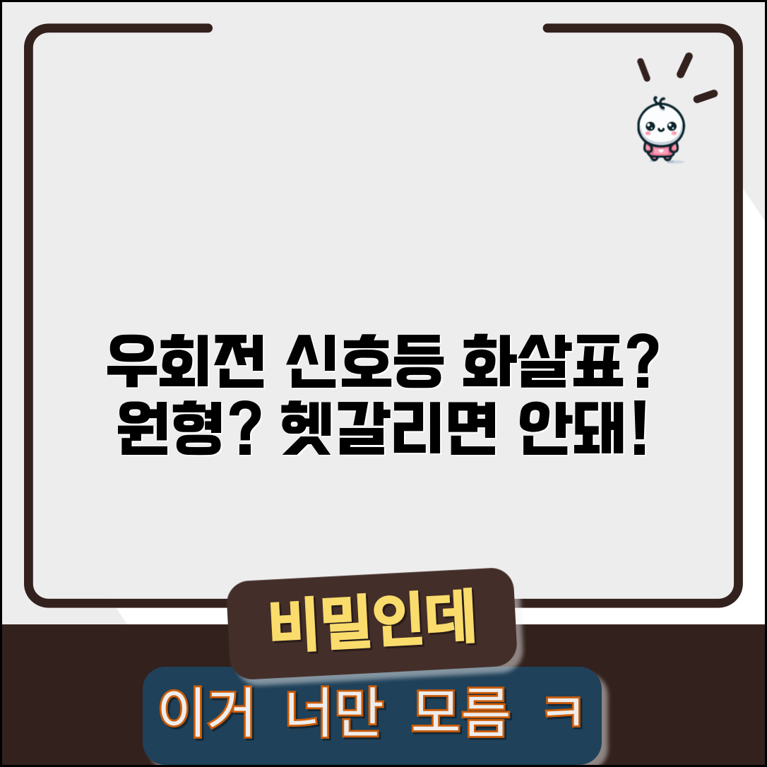 우회전 신호등 해석 가이드 | 화살표/원형 구분 및 복합 교차로 통행법 총정리