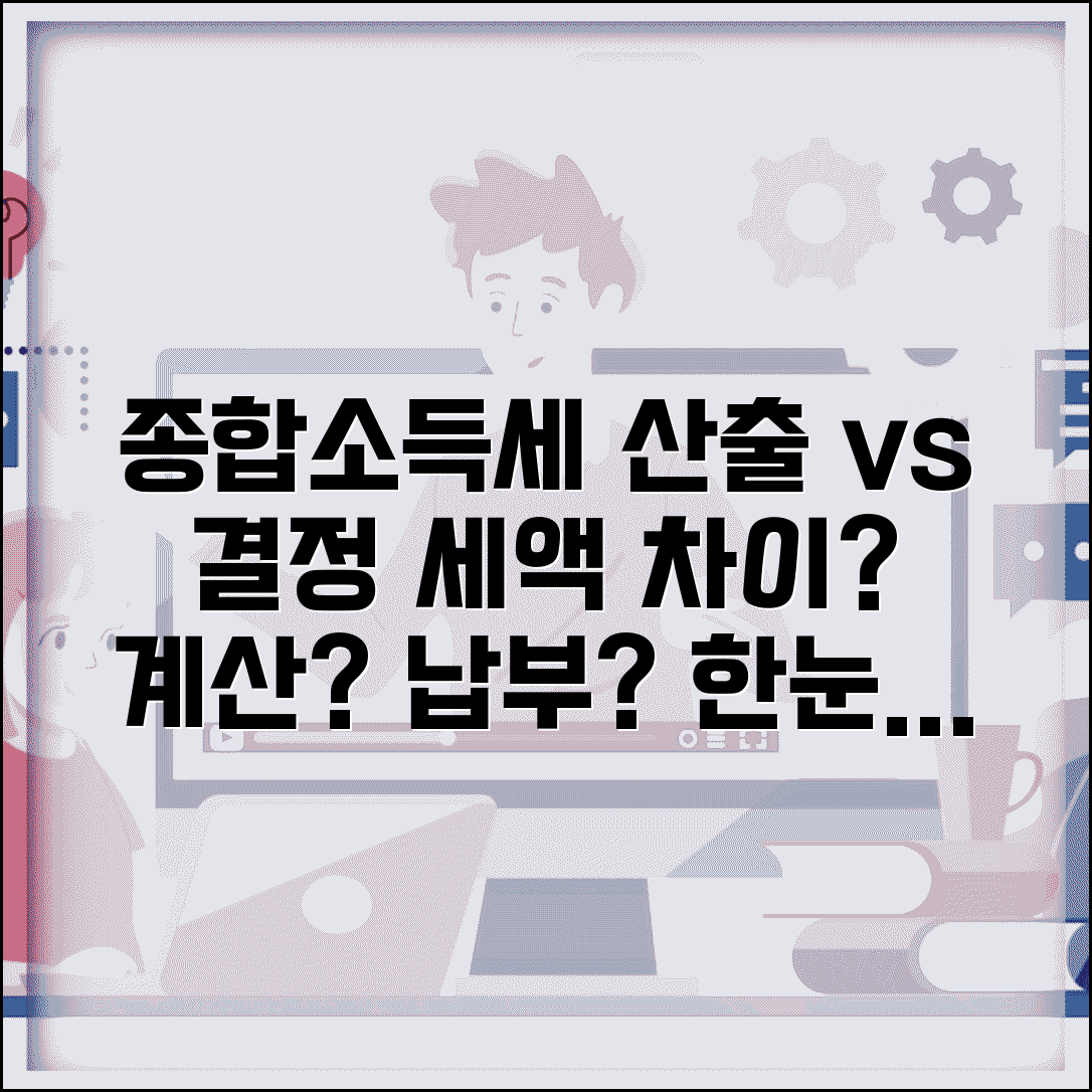 종합소득세 산출세액과 결정세액 차이점 | 세액 종류별 차이, 계산방법, 납부 시기 완벽 정리