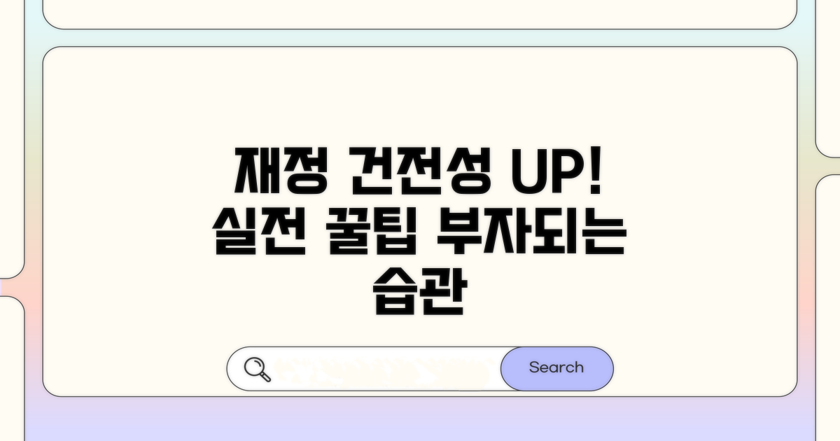 재무 건전성 높이는 실전 꿀팁