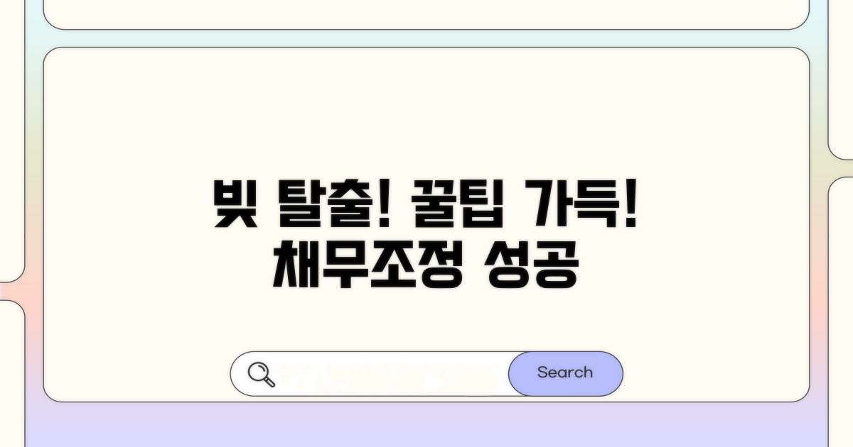 성공적인 채무조정 활용 꿀팁