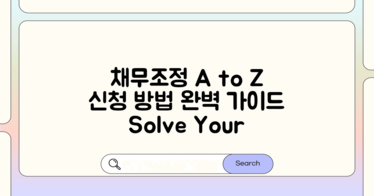 채무조정 신청 방법 A to Z